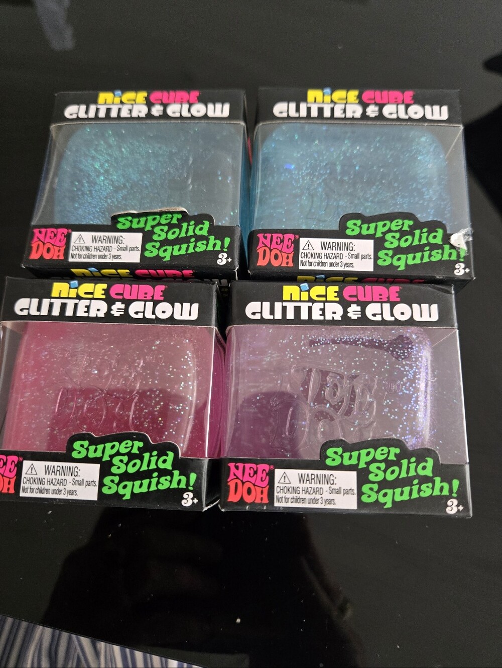 Glittered & Glow Super Solid Squishies - Assorted Colors